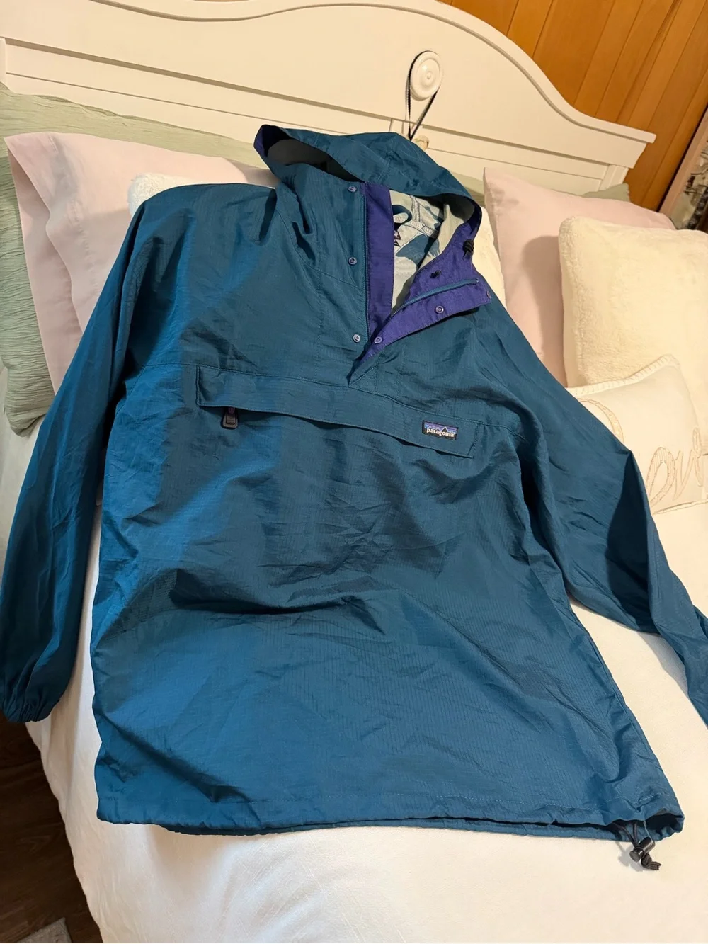Patagonia Vintage 90s Anorak Mens large with two Patagonia Hats - Picture 6 of 14